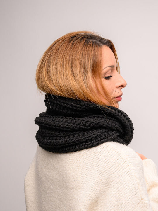 Women's Knitted Neck Warmer Black