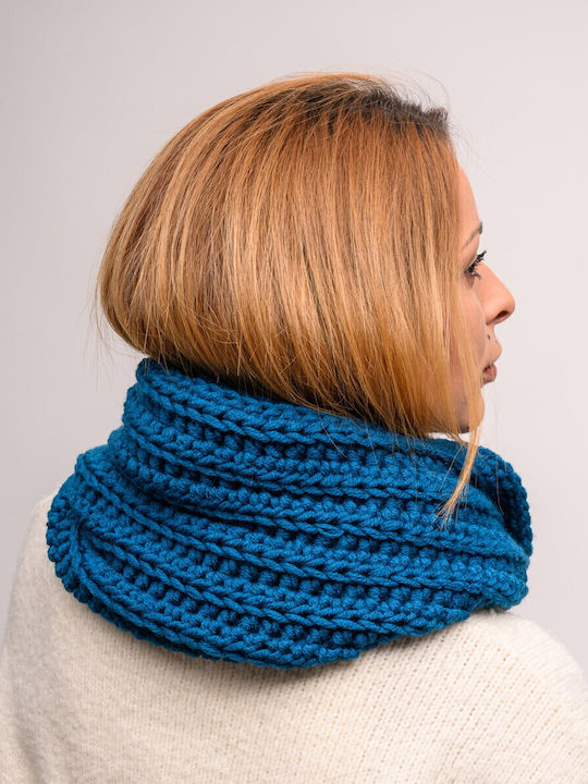 Women's Knitted Neck Warmer Blue
