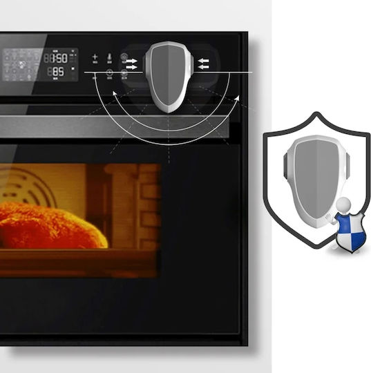 Sipo Oven Safety with Sticker made of Plastic in Black Color 1pcs