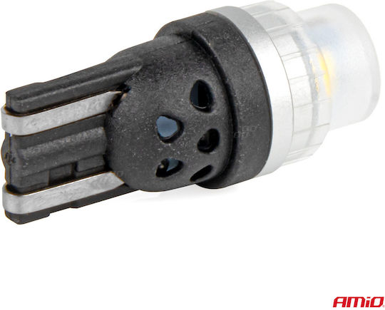AMiO Lampen Auto T10 / W5W LED 6000K Kaltes Weiß 12-24V 2Stück