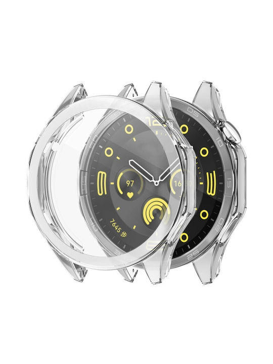 Beste Zubehör Silikonhülle Transparent Huawei Watch GT 4 46mm