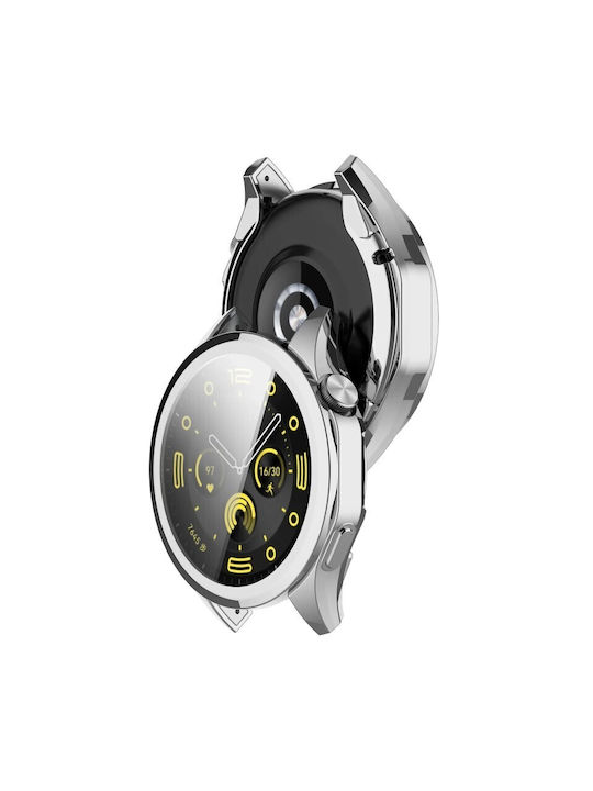Best Accessories Silicone Case Silver for Huawei Watch GT 4 46mm
