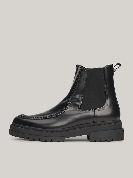 Leather Black Chelsea Boots
