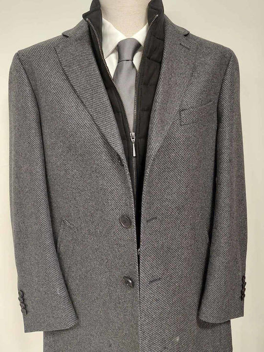 Guy Laroche Men's Half Coat grey