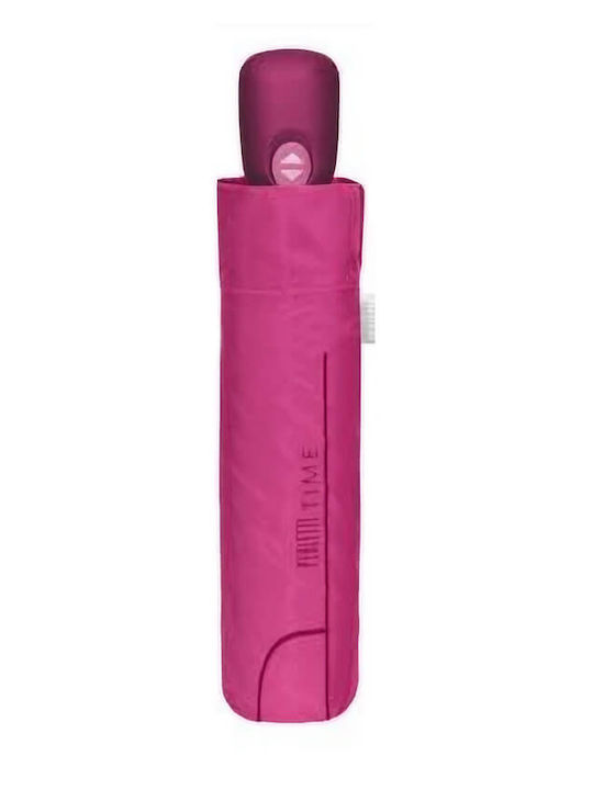 Perletti Windproof Automatic Umbrella Compact Pink