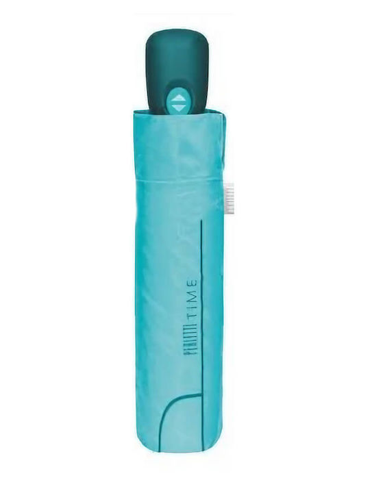 Perletti Windproof Automatic Umbrella Compact Light Blue