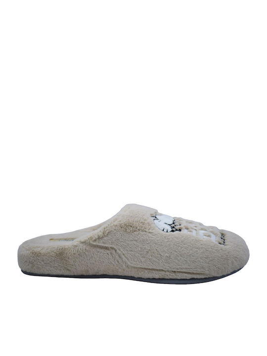 Winter Women's Slippers Beige