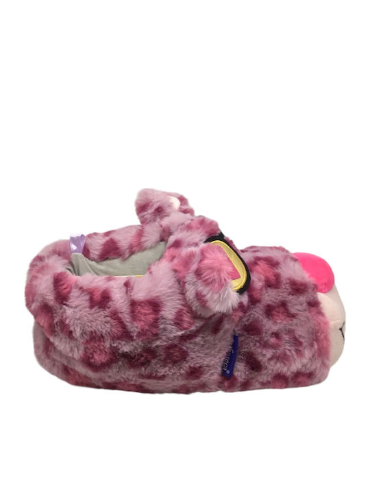 De Tevere I Women's Slippers with Animals Fuchsia