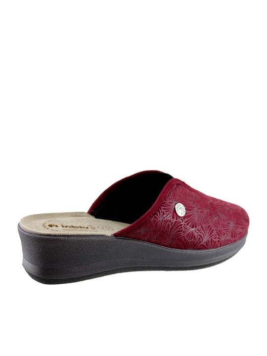 Winter Women's Slippers Burgundy
