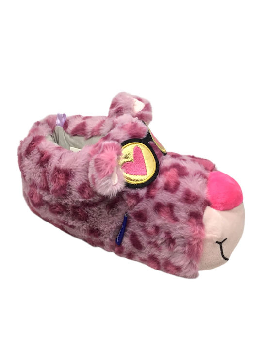 De Tevere I Women's Slippers with Animals Fuchsia