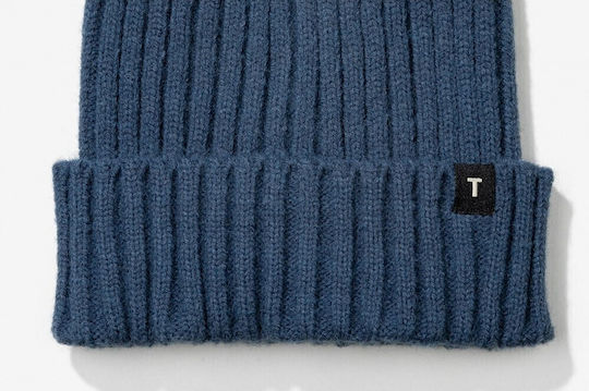 Beanie Masculin Căciulă Tricotat în culoarea Albastru