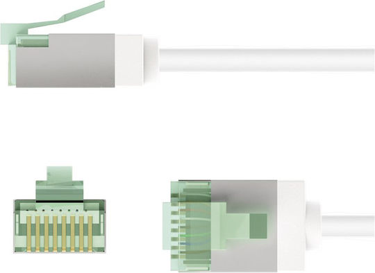 Goobay U/FTP (STP) Network Cable Ethernet 1m White