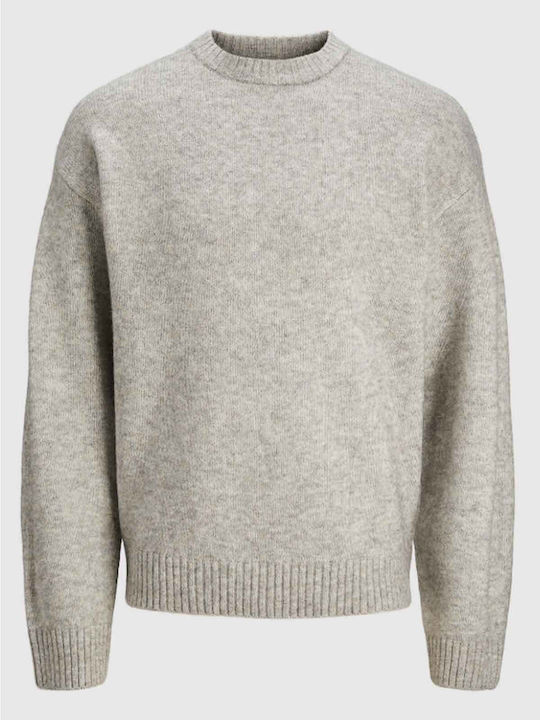 Langarm-Pullover Light Grey, Greige