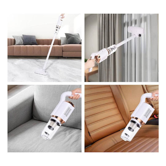 Rechargeable 2 in 1 Stick & Handheld Vacuum 22.2V White