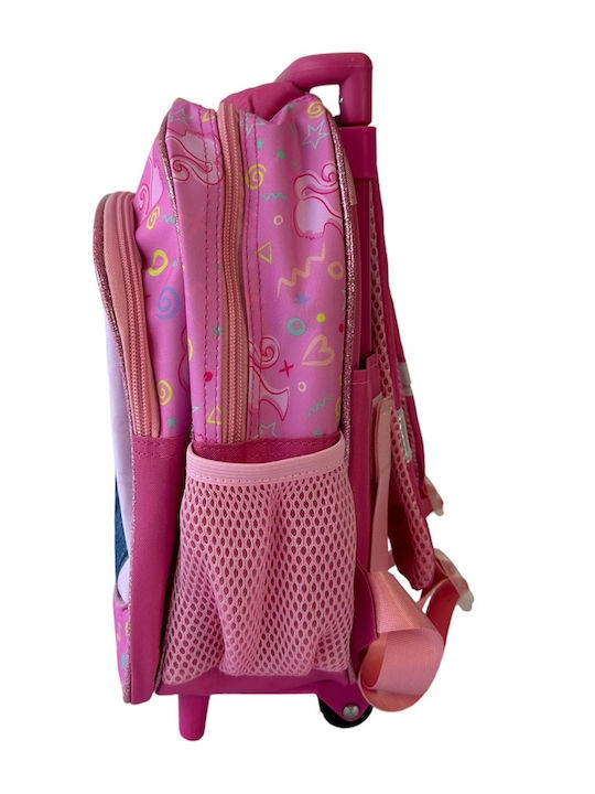 Τσαντα Τρολεϋ Νηπιου Ανατομικη Πλατη Barbie 29x23x10cm Barbie