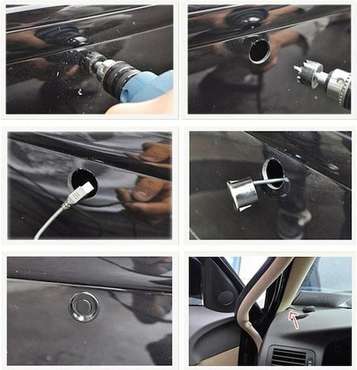 4 Parking Sensors Display Buzzer Control Unit Kit