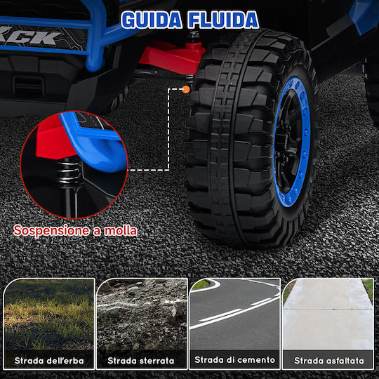 Buggy Două Locuri Cu Telecomandă 24 Volt Albastru Pentru 3+ Ani