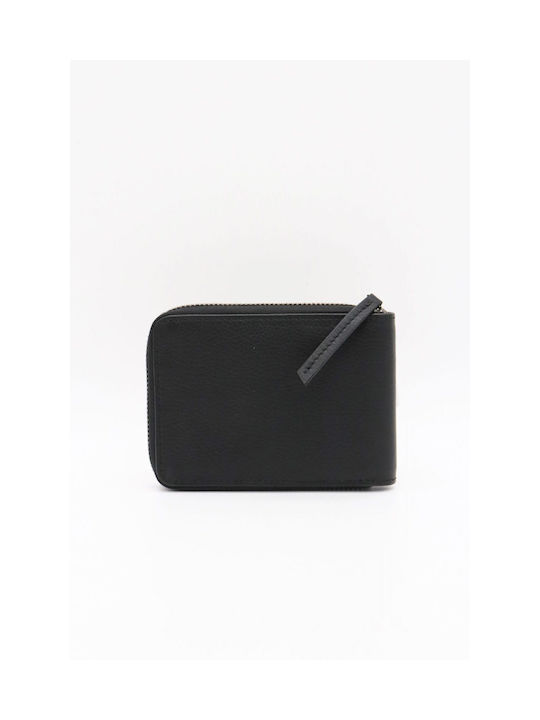 Les Deux Men's Leather Wallet Black