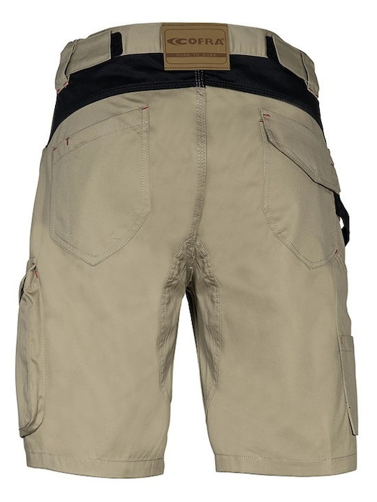 Cofra Tile Work Shorts Khaki
