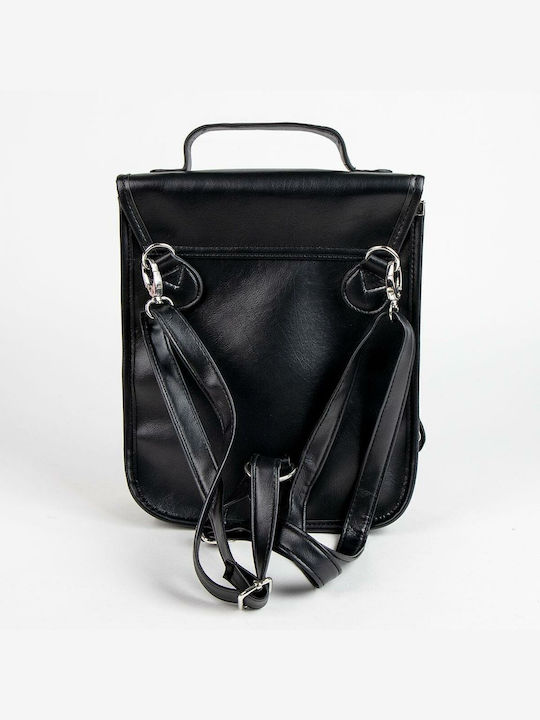 Casual Wednesday Black Backpack 22.5 X 22.5 X 7 Cm