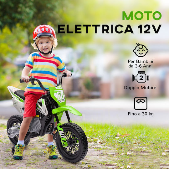 Kids Motorbike Inspired Electric 12 Volt Green
