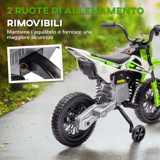 Kids Motorbike Inspired Electric 12 Volt Green