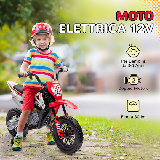 Kids Motorbike Inspired Electric 12 Volt Red