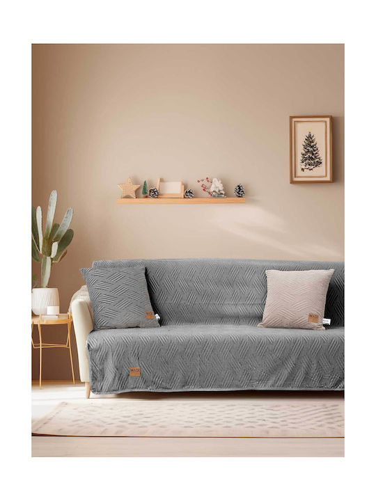 Madi Μαξιλάρι Καναπέ Desert Grey 45x45εκ.