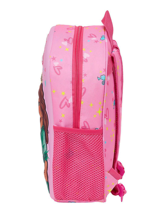 Safta Kindergarten Backpack School Bag with Water Bottle Holder Pink 8.64 Litres 27 x 10 x 33 cm