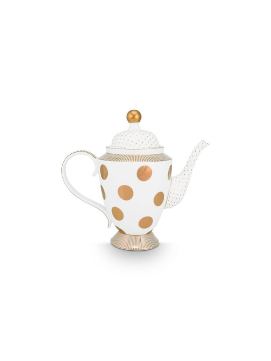 PiP Studio Τσαγιέρα Πορσελάνης Χρυσή 1250ml