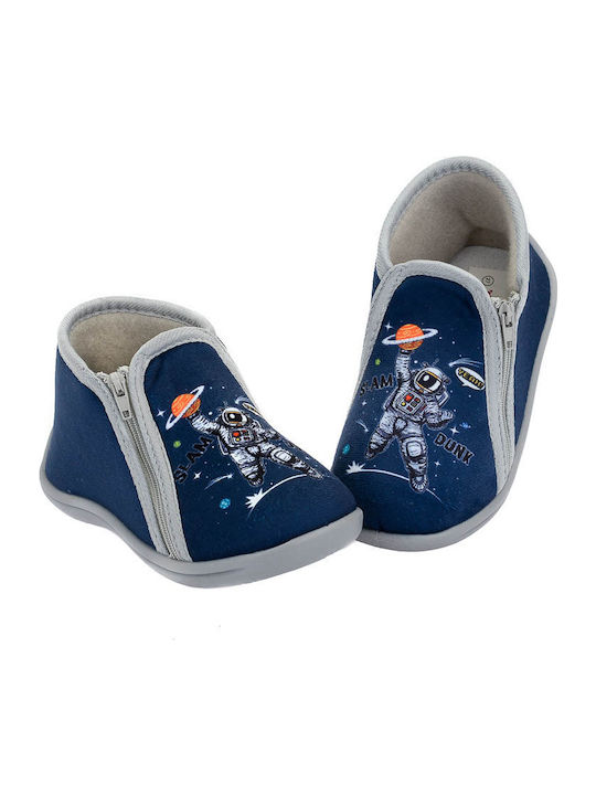 Kids Slippers Boots Navy Blue