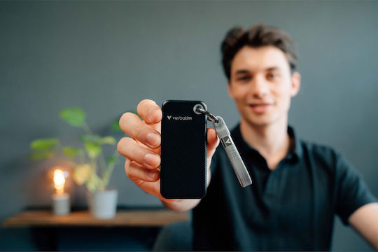 Verbatim Pocket USB 3.2 External SSD 2TB M.2 Black / Grey