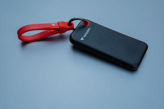 Verbatim Pocket USB 3.2 External SSD 1TB M.2 Black / Red
