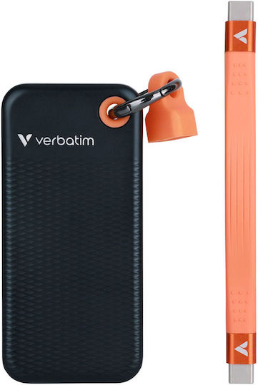 Verbatim Pocket USB 3.2 External SSD 1TB M.2 Black / Orange