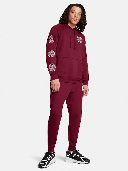 Rival Sweatpants with Elastic Burgundy