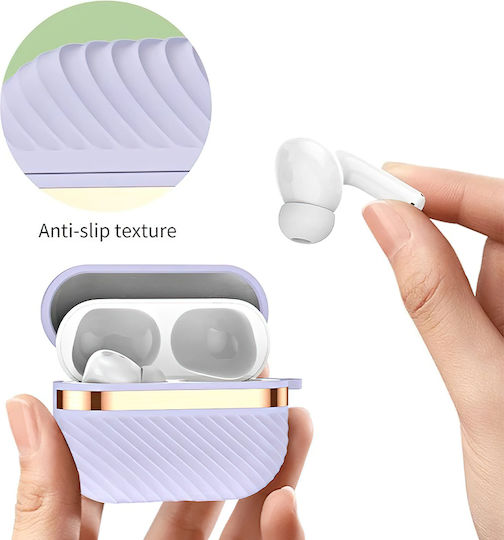 Leewello LW-346 Калъф с кука в Бежов цвят за Apple AirPods Pro