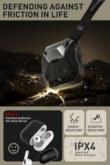 Supcase Husă în culoarea Negru pentru Apple AirPods 4