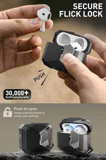 Supcase Husă în culoarea Negru pentru Apple AirPods 4