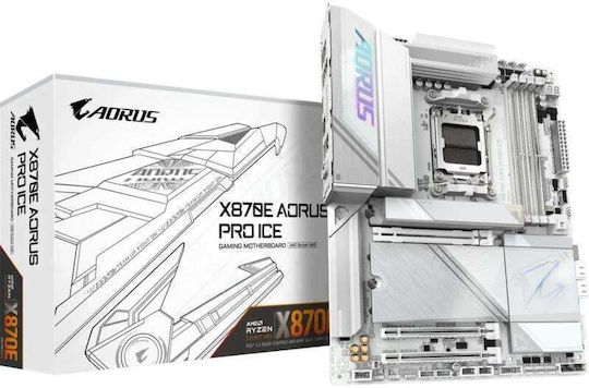 Gigabyte X870E Aorus PRO ICE Wi-Fi Motherboard ATX with AMD AM5 Socket