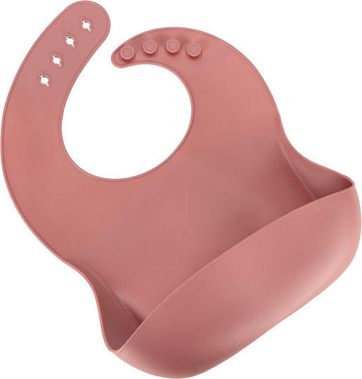 ikonka Feeding Set made of Silicone with Non-Slip Base Pink 6pcs