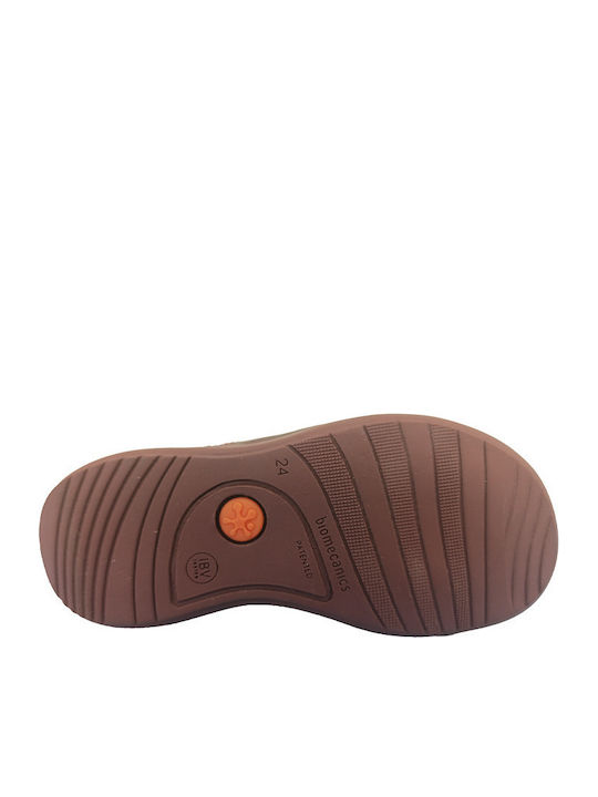 Anatomical Leather Kids Boots with Zipper Burgundy