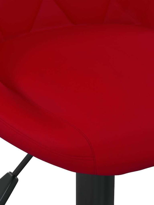 Rotating Chair Visitor in Burgundy Color 46x44x62cm 6pcs