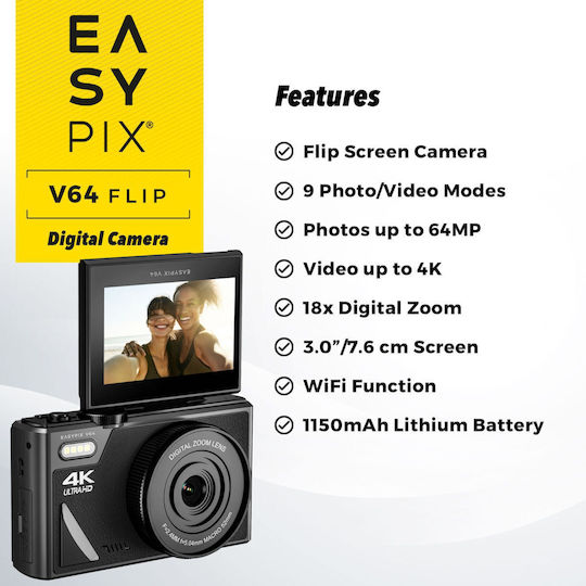 EasyPix 20203 Компактен Фотоапарат Черна