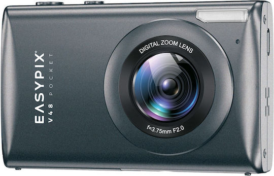 EasyPix V48 Compact Camera 8MP 4K UHD Gray