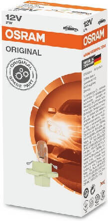 Osram Λάμπα Αυτοκινήτου B8.5D Αλογόνου 12V 2W