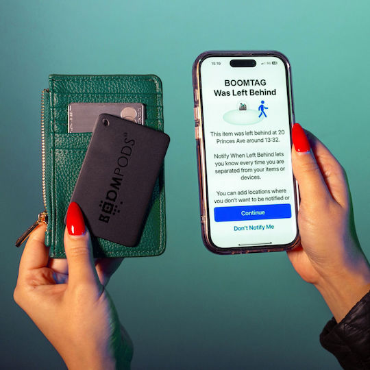 Boompods Boomtag & Boomcard Pack Compatibil Cu Apple Find My Negru 2 Buc
