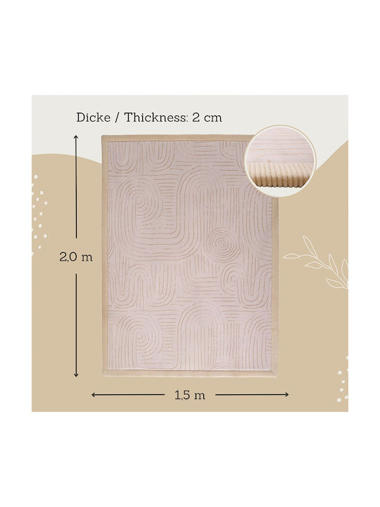 Hakuna Matte Handmade Kids Rug Pink 150x200cm Thickness 25mm
