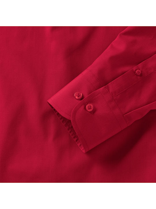 Long Sleeve Shirt in Regular Fit Red