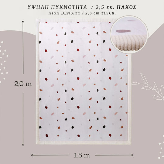 Hakuna Matte Ръчно изработено Детско килимче Многоцветен 150x200см Дебелина 25мм