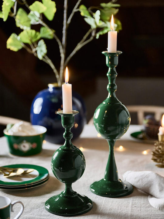 PiP Studio Candle Holder Metal in Green Color 50x24x50cm 1pcs
